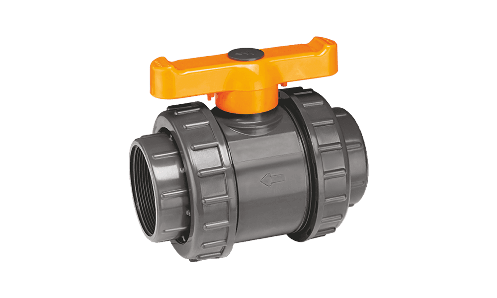Double Union PVC Ball Valve